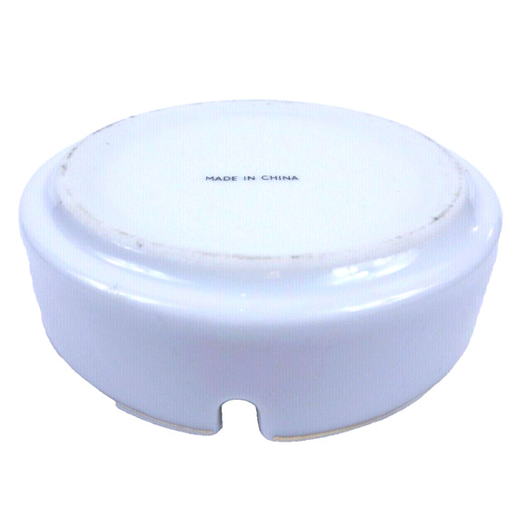 VTG Georgia Landmarks Porcelain Ashtray State Building Gold Trim 4” Wide - Picture 3 of 3